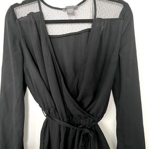 Suzy Shier black blouse